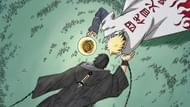 Obito, disguised as Tobi, faces Minato (Image via Shueisha)